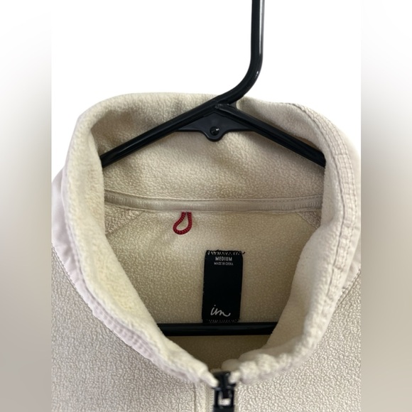 Imperial motion cream fleece half zip sweater jacket - Picture 2 of 5